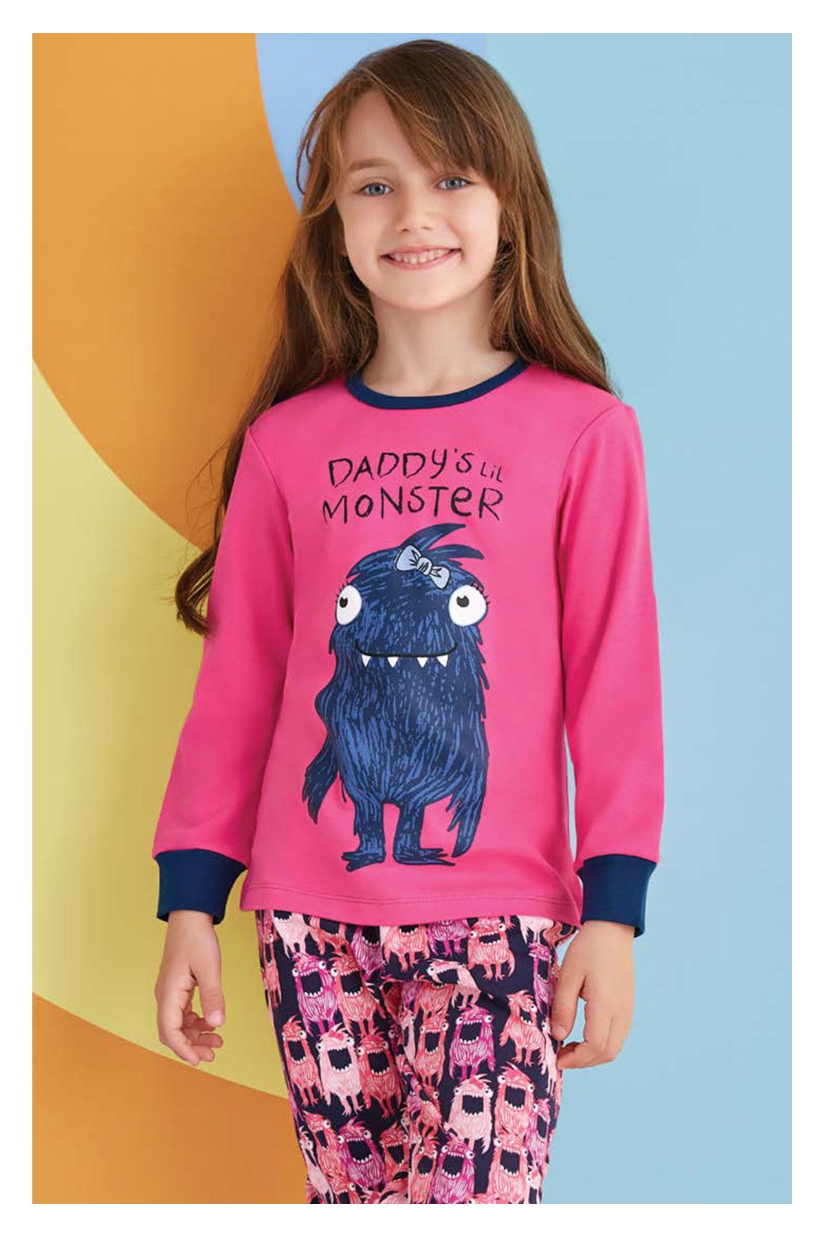 Roly Poly Kız Çocuk 2'li Pijama Takımı Uzun Kol