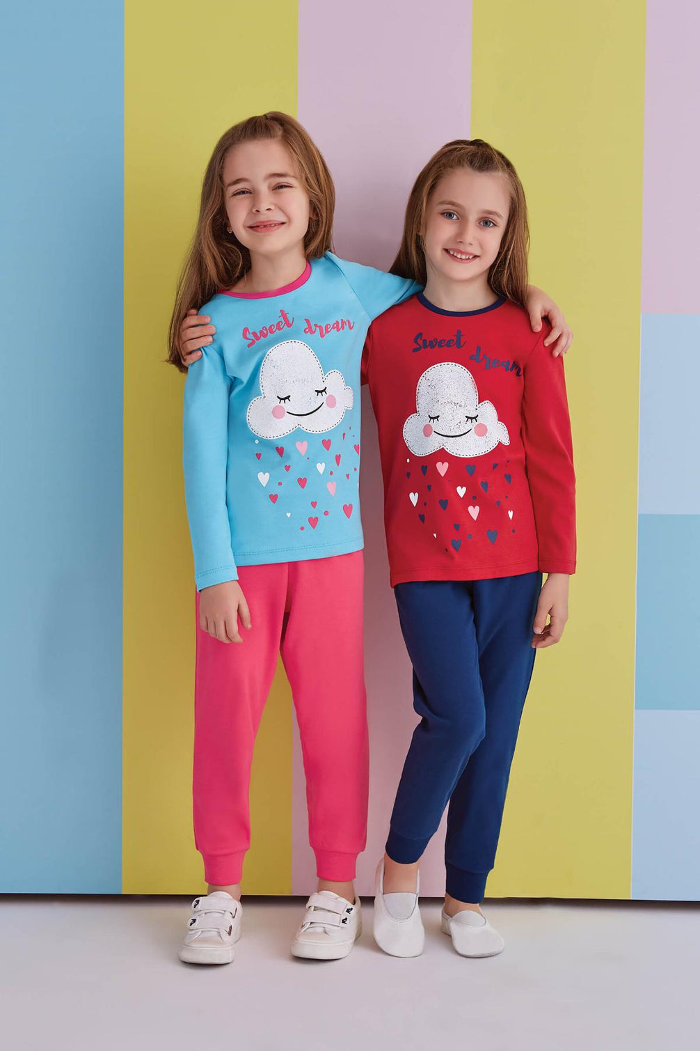 Roly Poly Kız Çocuk 2'li Pijama Takımı Uzun Kol