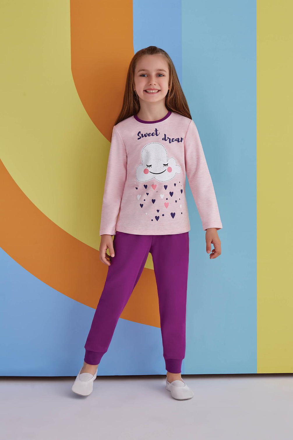 Roly Poly Kız Çocuk 2'li Pijama Takımı Uzun Kol