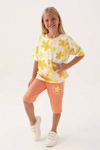 Kız Çocuk Kısa Kollu Pijama Takımı