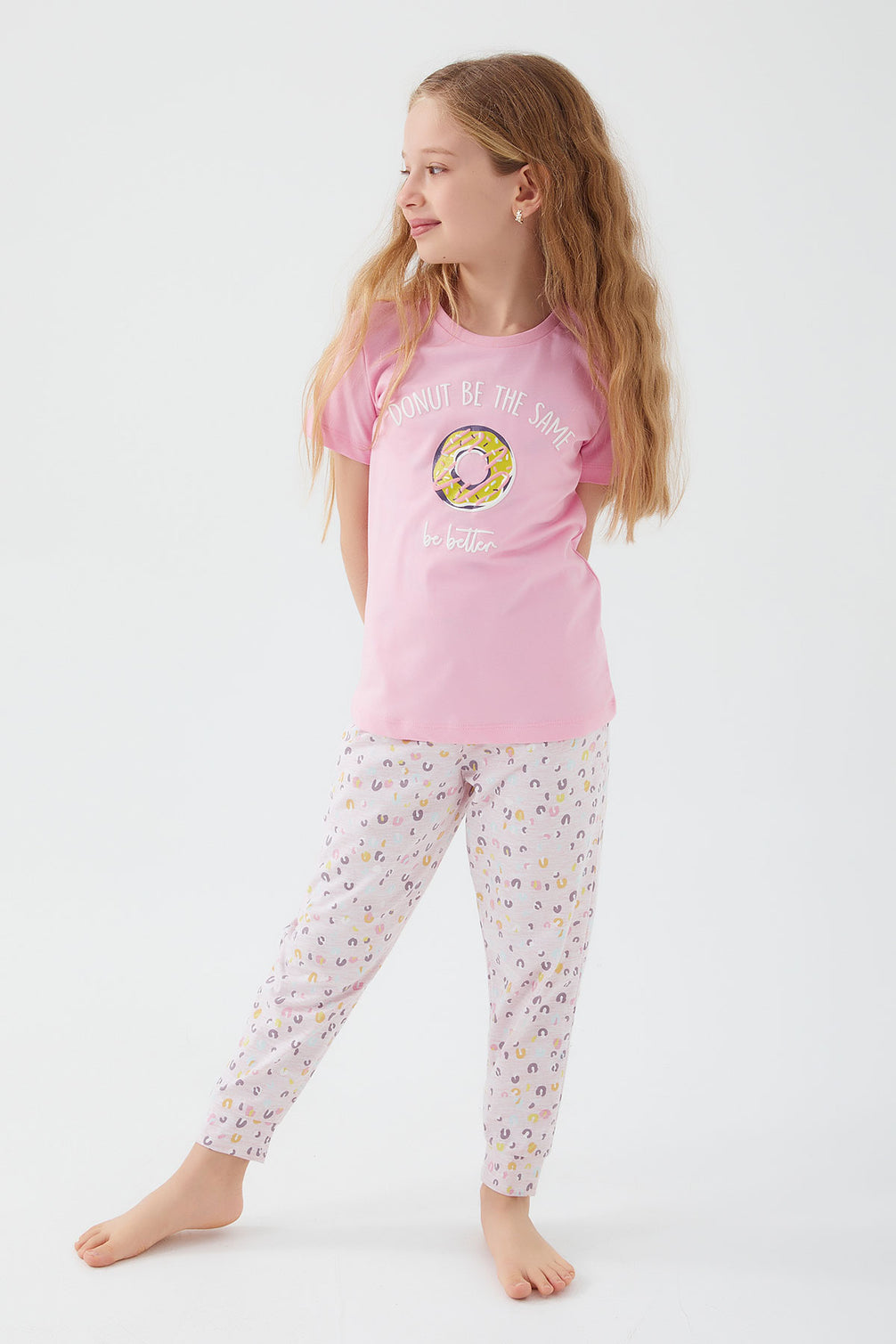 Roly Poly Kız Çocuk Kısa Kollu Pijama Takımı Süprem