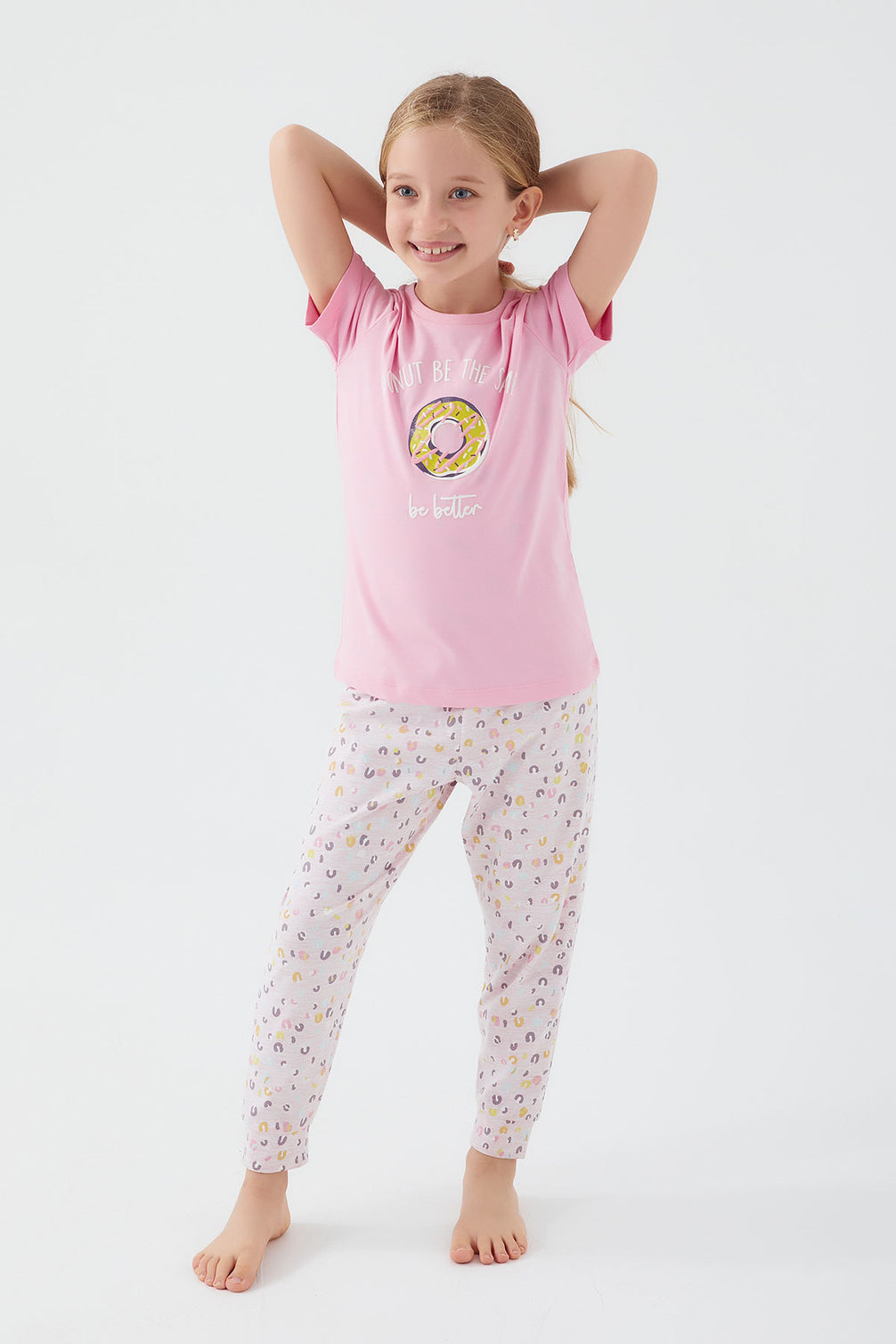 Roly Poly Kız Çocuk Kısa Kollu Pijama Takımı Süprem