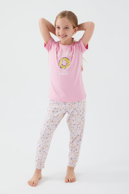 Roly Poly Kız Çocuk Kısa Kollu Pijama Takımı Süprem