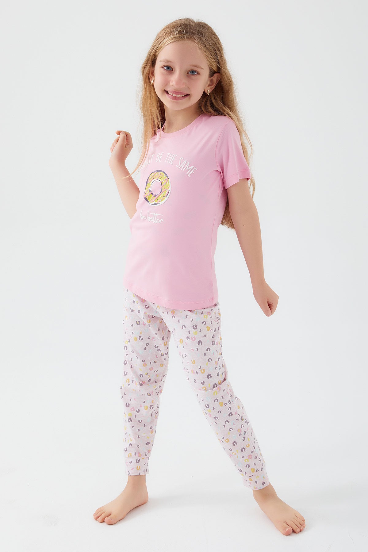 Roly Poly Kız Çocuk Kısa Kollu Pijama Takımı Süprem