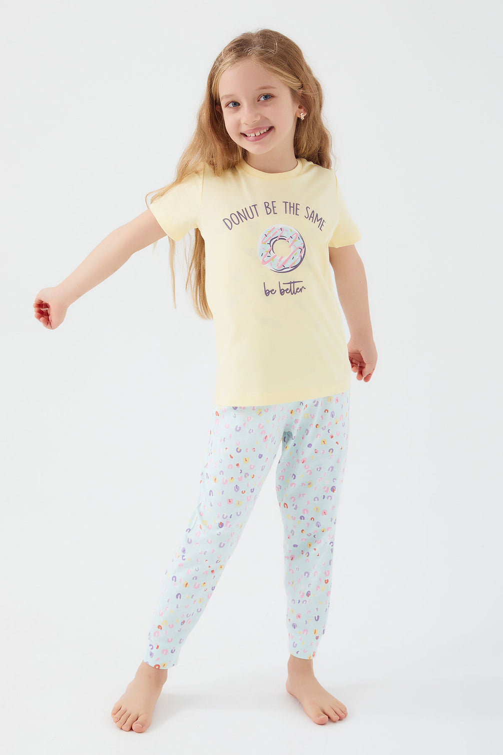 Roly Poly Kız Çocuk Kısa Kollu Pijama Takımı Süprem