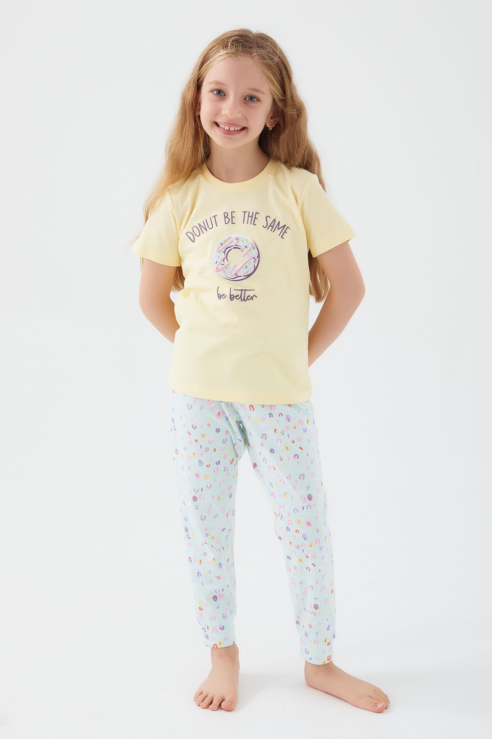 Roly Poly Kız Çocuk Kısa Kollu Pijama Takımı Süprem