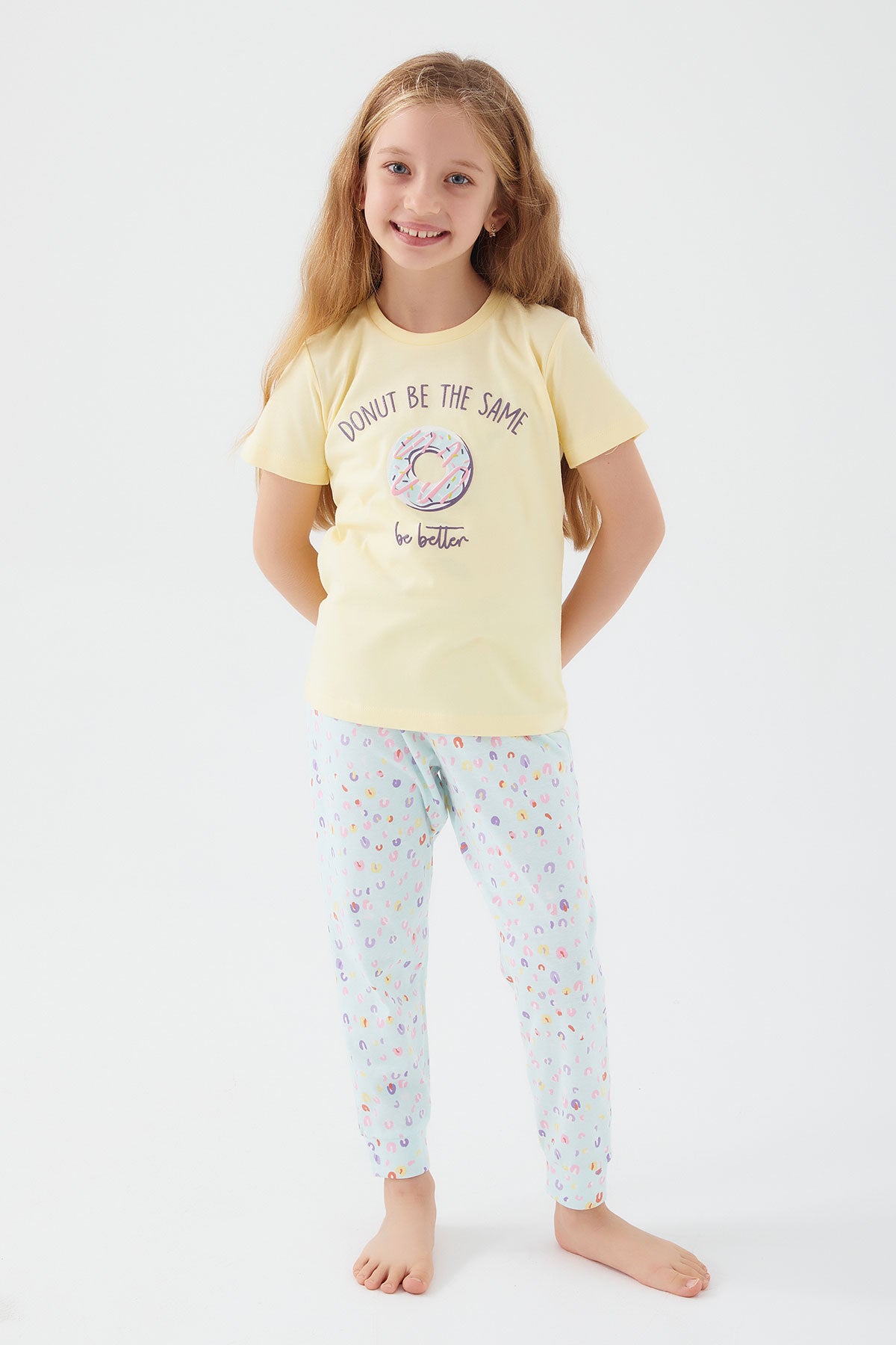 Roly Poly Kız Çocuk Kısa Kollu Pijama Takımı Süprem