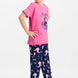 Roly Poly Kız Çocuk Pijama Takımı Kısa Kol Denizkızı Desen