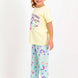 Roly Poly Kız Çocuk Pijama Takımı Kısa Kol Denizkızı Desen