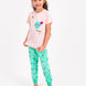 Roly Poly Kız Çocuk Pijama Takımı Kısa Kol Dream Big Desenli - V1 Süprem Kumaş