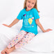 Roly Poly Kız Çocuk Pijama Takımı Kısa Kol Dream Big Desenli - V1 Süprem Kumaş