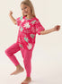 Roly Poly Kız Çocuk Pijama Takımı Kısa Kollu Bisiklet Yaka Süprem