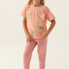 Roly Poly Kız Çocuk Pijama Takımı Kısa Kollu Bisiklet Yaka Süprem