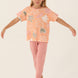 Roly Poly Kız Çocuk Pijama Takımı Kısa Kollu Bisiklet Yaka Süprem