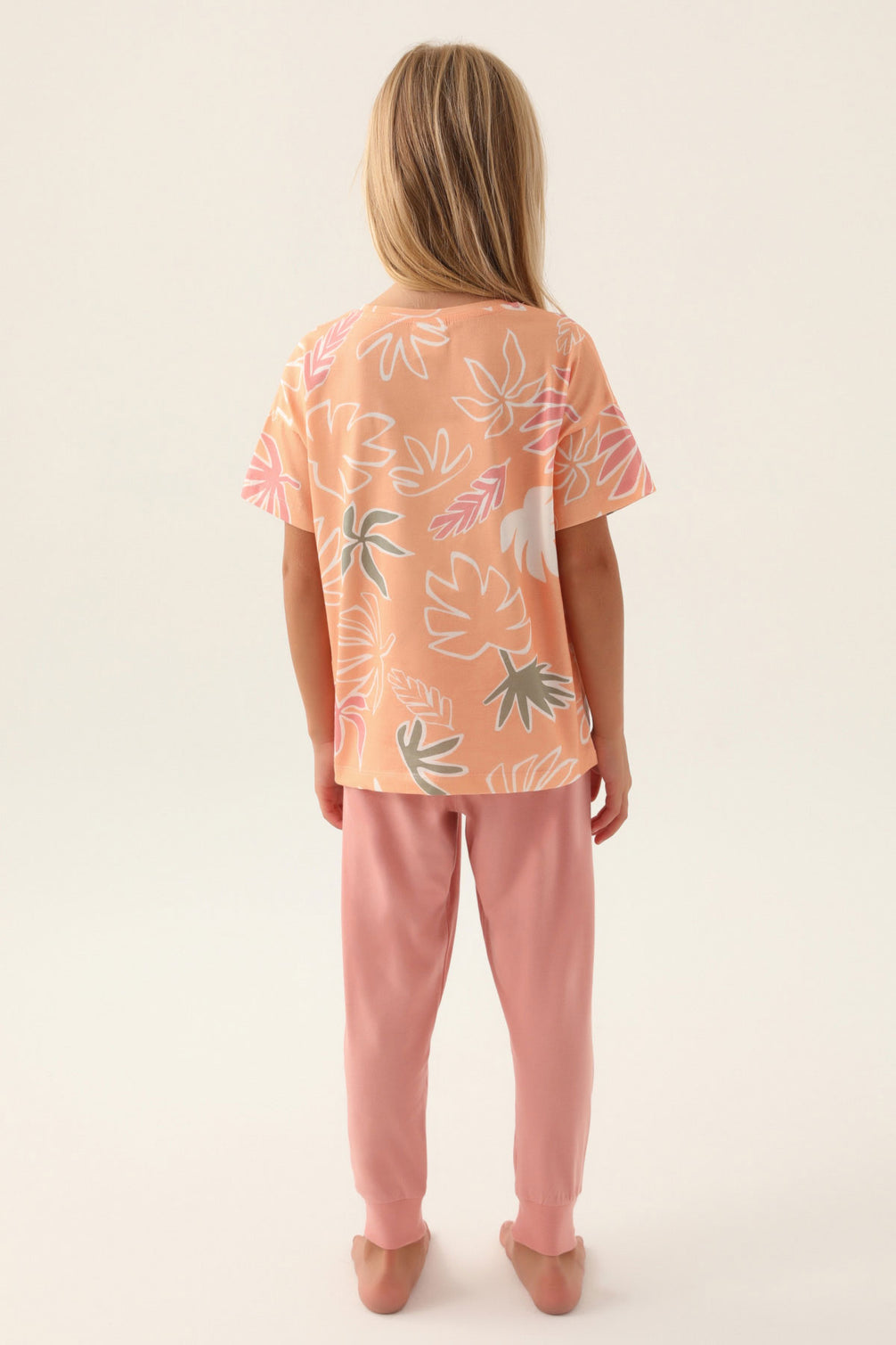 Roly Poly Kız Çocuk Pijama Takımı Kısa Kollu Bisiklet Yaka Süprem