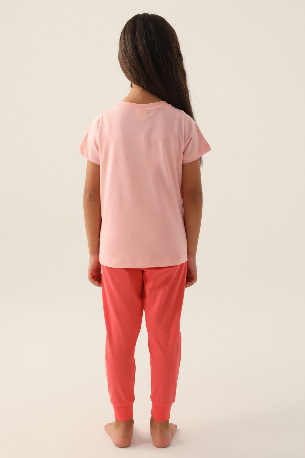 Roly Poly Kız Çocuk Pijama Takımı Kısa Kollu Bisiklet Yaka Süprem