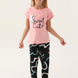 Roly Poly Kız Çocuk Pijama Takımı Kısa Kollu Bisiklet Yaka Süprem