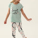 Roly Poly Kız Çocuk Pijama Takımı Kısa Kollu Bisiklet Yaka Süprem