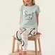 Roly Poly Kız Çocuk Pijama Takımı Kısa Kollu Bisiklet Yaka Süprem