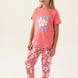 Roly Poly Kız Çocuk Pijama Takımı Kısa Kollu Bisiklet Yaka Süprem