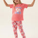 Roly Poly Kız Çocuk Pijama Takımı Kısa Kollu Bisiklet Yaka Süprem