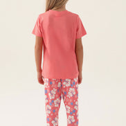 Roly Poly Kız Çocuk Pijama Takımı Kısa Kollu Bisiklet Yaka Süprem