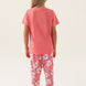 Roly Poly Kız Çocuk Pijama Takımı Kısa Kollu Bisiklet Yaka Süprem