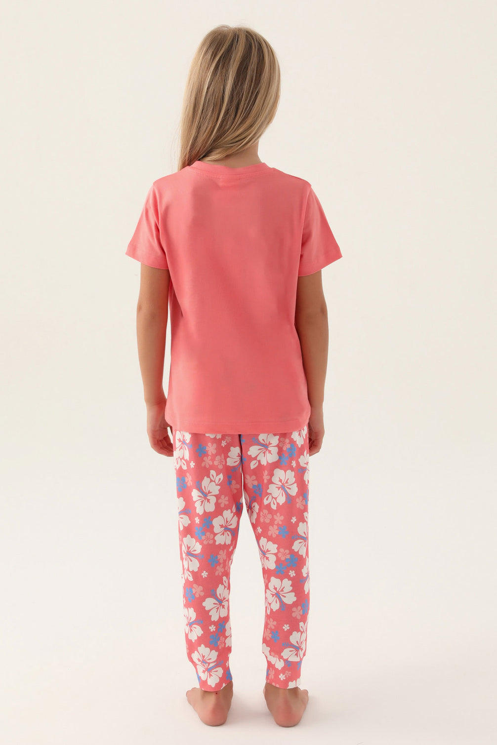 Roly Poly Kız Çocuk Pijama Takımı Kısa Kollu Bisiklet Yaka Süprem