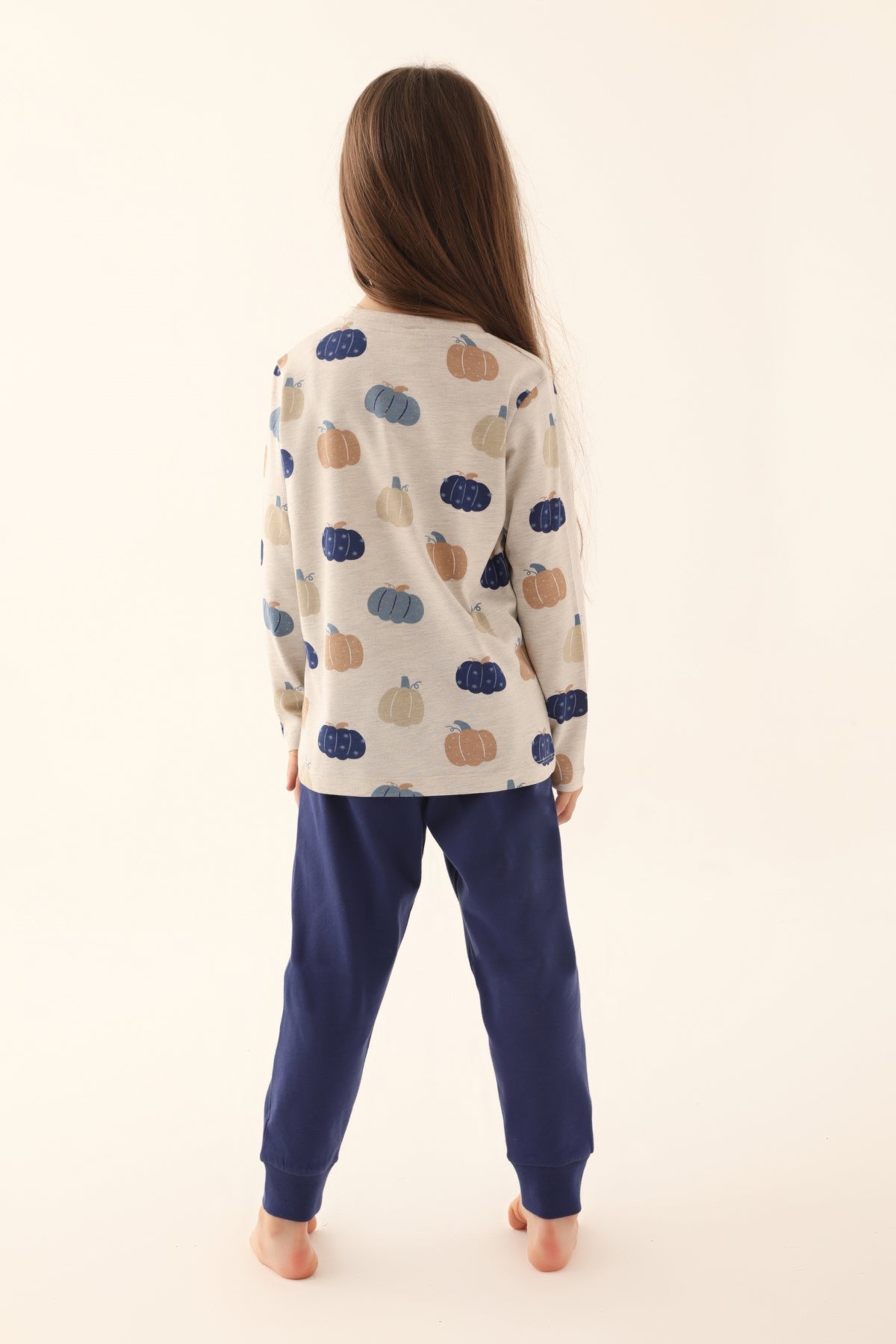 Roly Poly Kız Çocuk Uzun Kollu Pijama Takımı Melanj Süprem
