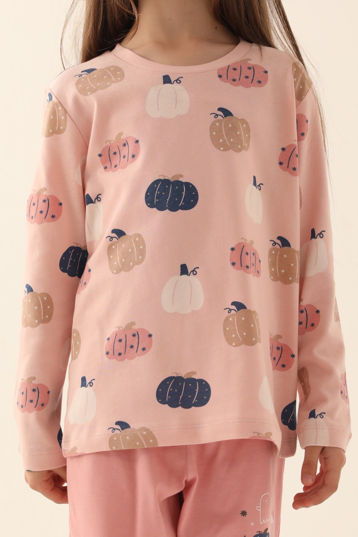 Roly Poly Kız Çocuk Uzun Kollu Pijama Takımı Melanj Süprem