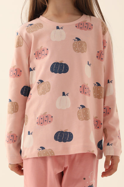 Roly Poly Kız Çocuk Uzun Kollu Pijama Takımı Melanj Süprem