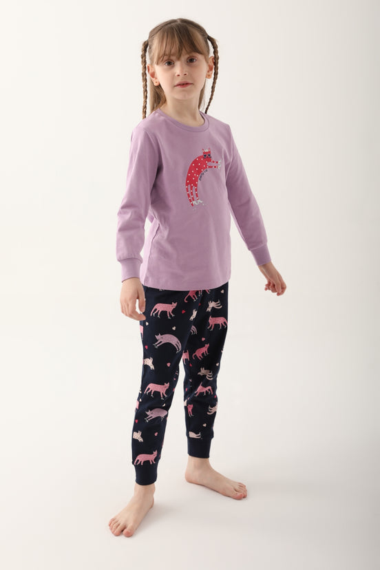 Roly Poly Kız Çocuk Uzun Kollu Pijama Takımı Süprem