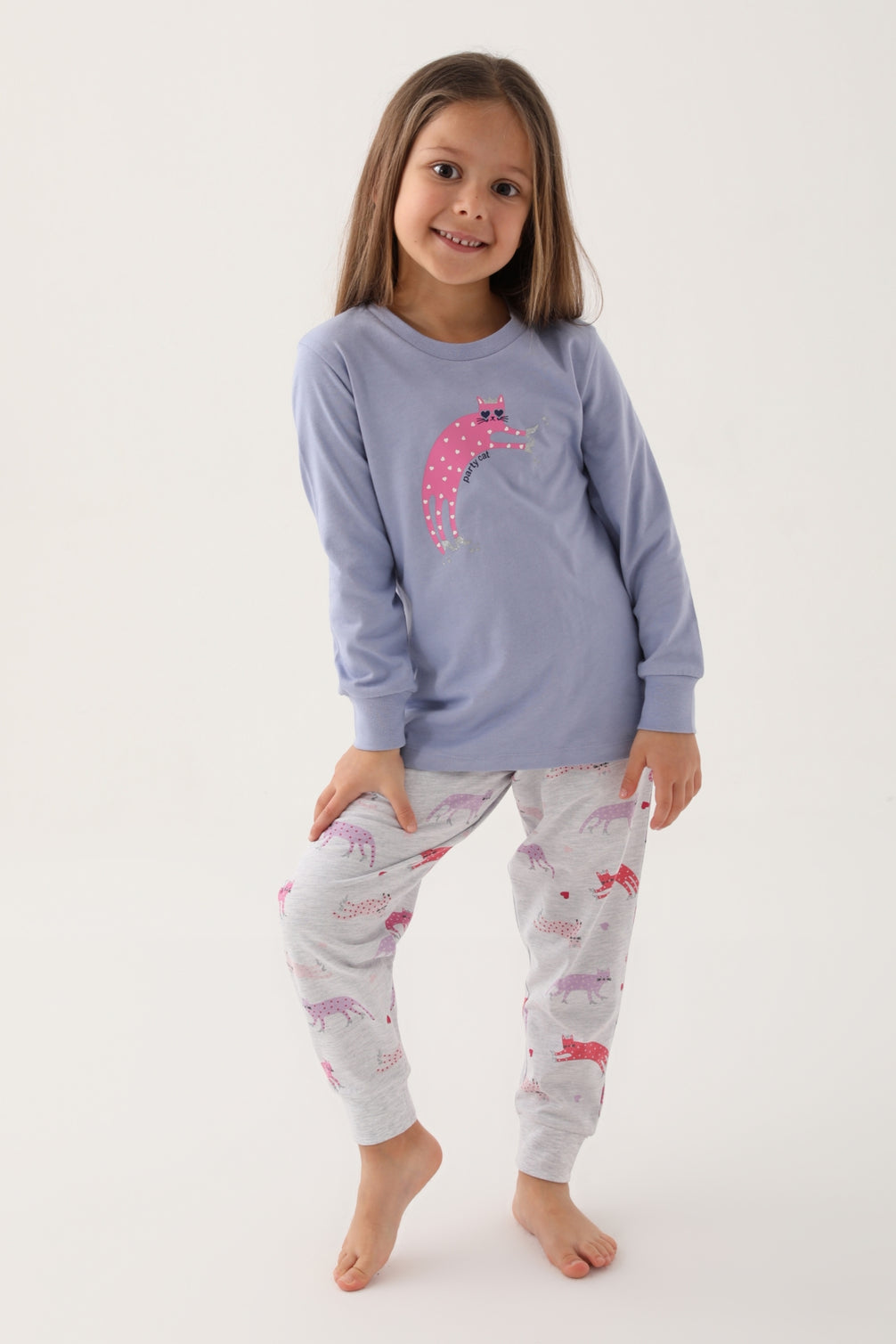 Roly Poly Kız Çocuk Uzun Kollu Pijama Takımı Süprem