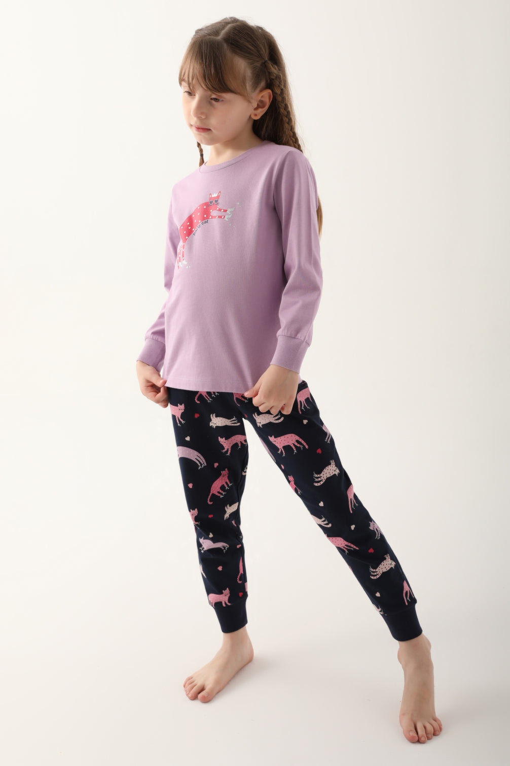 Roly Poly Kız Çocuk Uzun Kollu Pijama Takımı Süprem