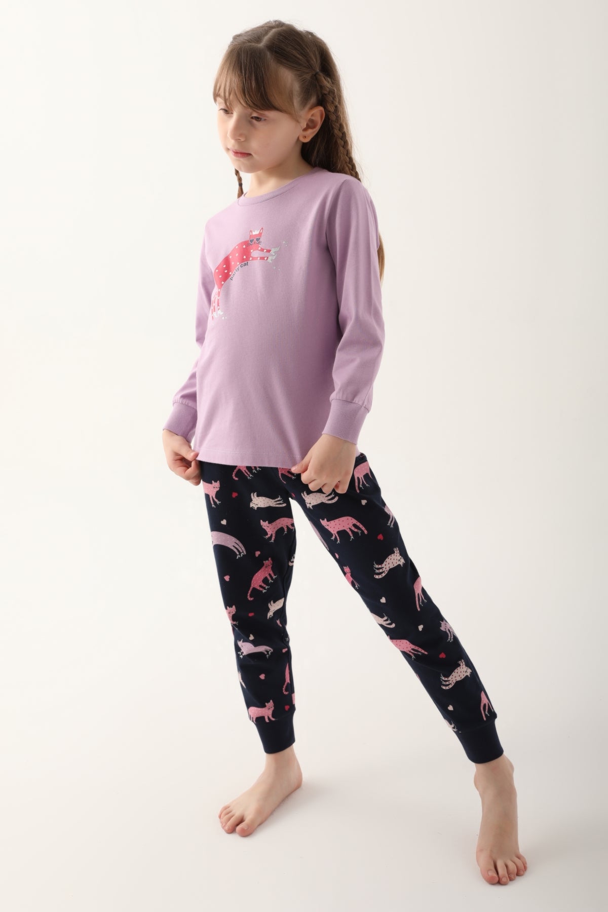 Roly Poly Kız Çocuk Uzun Kollu Pijama Takımı Süprem