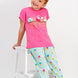 RolyPoly Kız Çocuk 2'li Pijama Takımı Yarım Kol Ice Cream Desenli Paça Lastikli Süprem