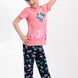 RolyPoly Kız Çocuk 2'li Pijama Takımı Yarım Kol Little Princess Flamingo Desenli Süprem