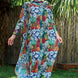 Ruko Kadın Pareo Tesettür Plaj Elbisesi Desenli
