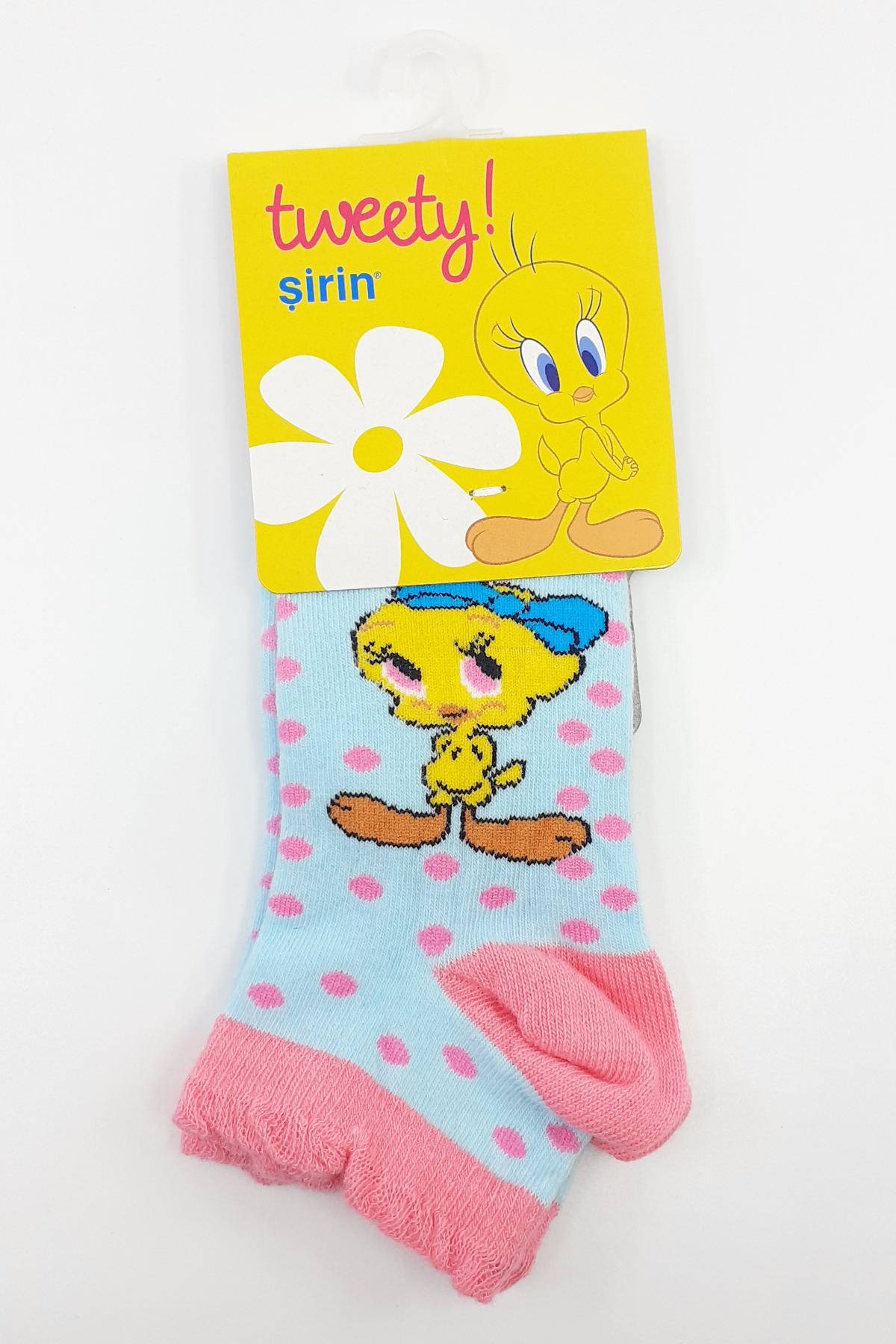 Şirin Kız Çocuk Patik Çorap Tweety