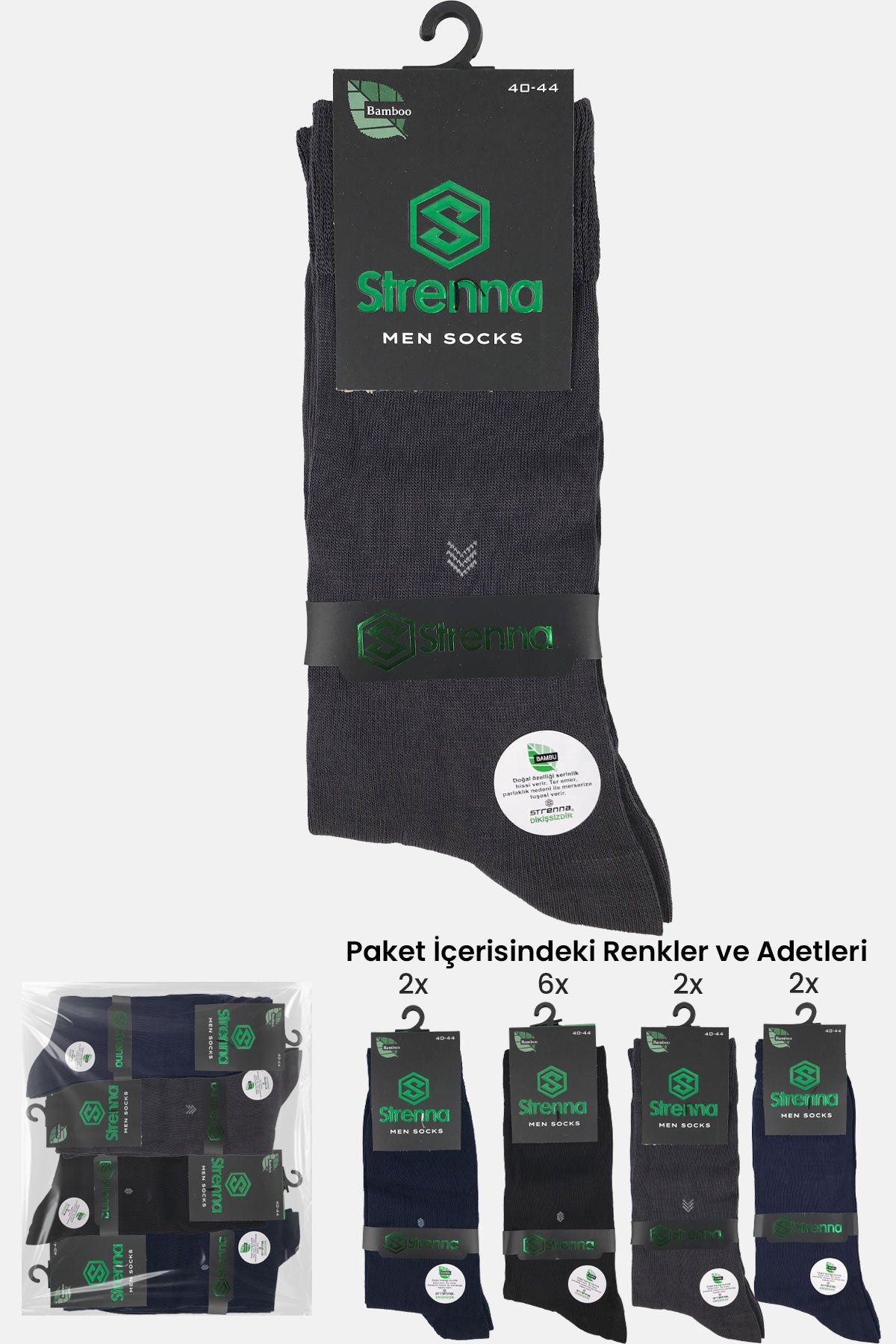 Strenna Erkek Bambu Soket Çorap