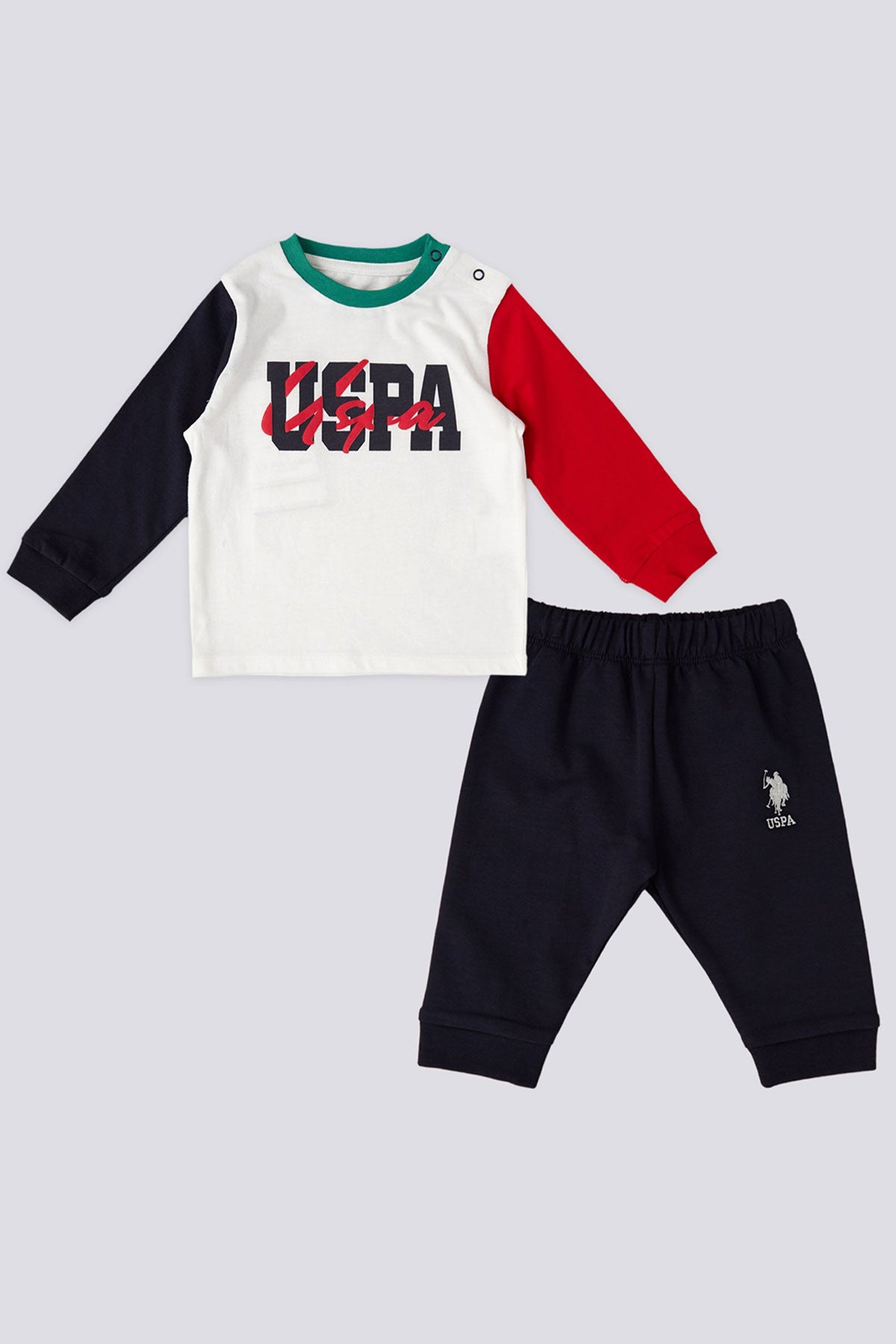 U.S. Polo Erkek Bebek 2'li Takım Uzun Kol Süprem Golf