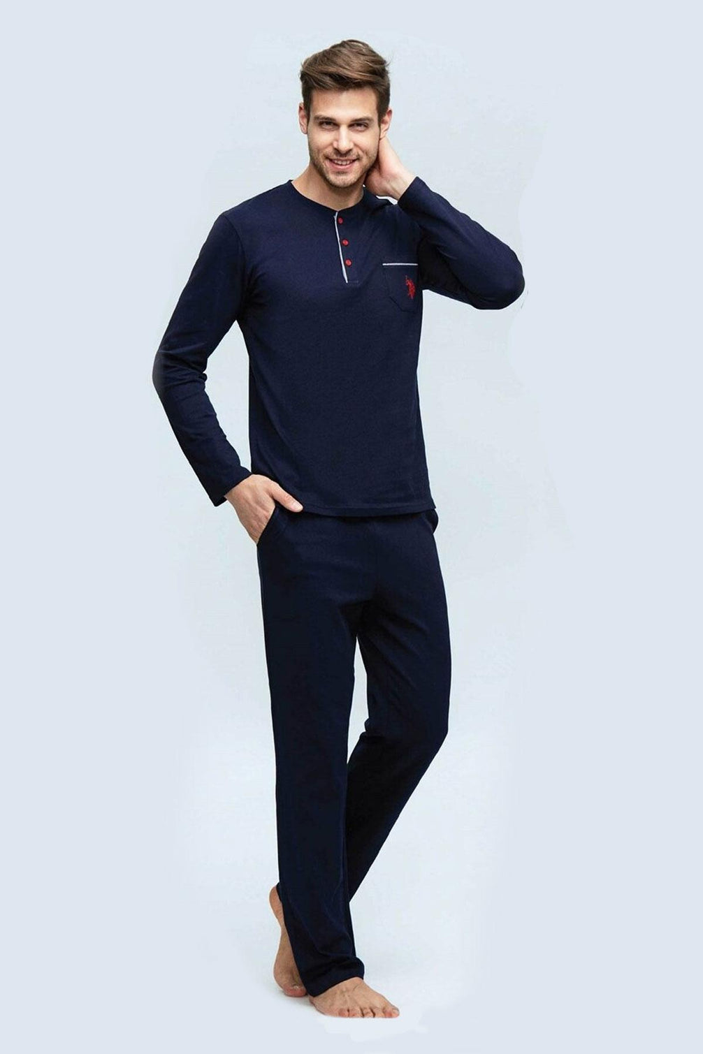 U.S. Polo Erkek Pijama Takımı Süprem Kumaş