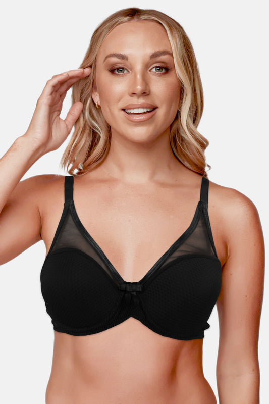 Umt Kadın Balenli Tüllü Desteksiz Sütyen C Cup