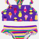 We Bella Kız Çocuk Bikini Takımı Desenli