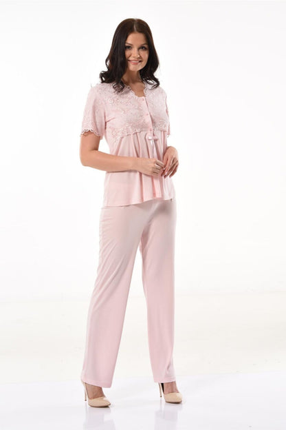 X-Ses Kadın 3 lü Lohusa Pijama Takımı