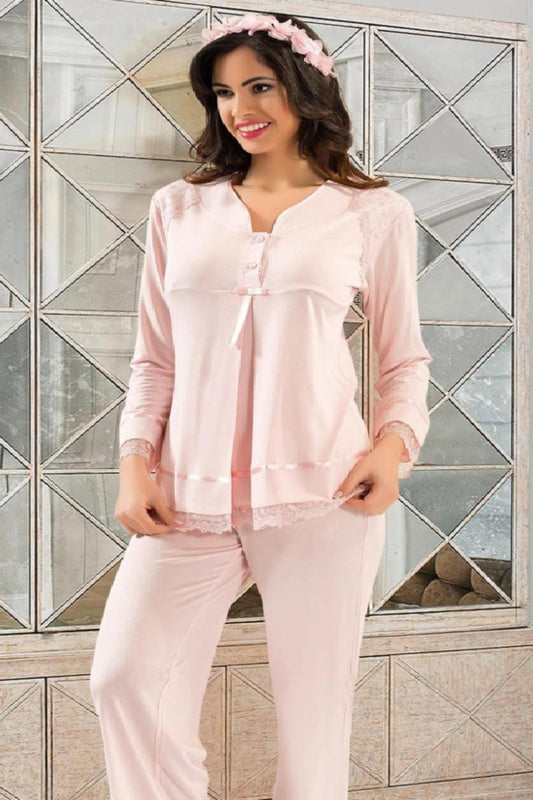 X-Ses Kadın Lohusa 2'li Pijama Takımı