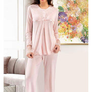 X-Ses Kadın Lohusa 2'li Pijama Takımı
