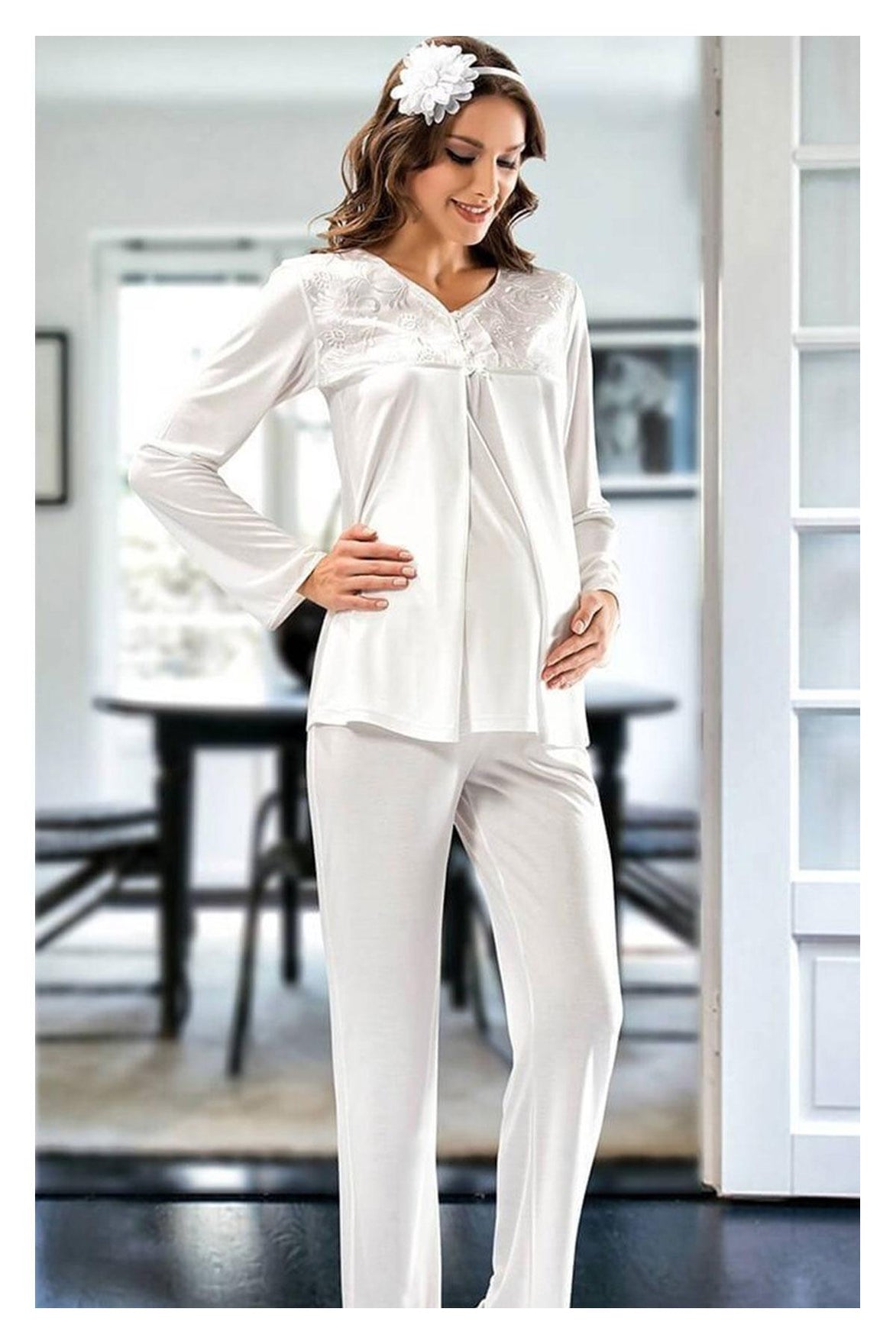 X-Ses Kadın Lohusa 2'li Pijama Takımı
