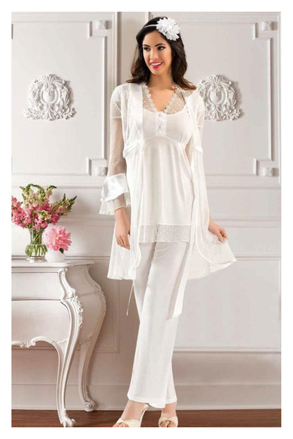 X-Ses Kadın Lohusa 3'lü Pijama Takımı Penye