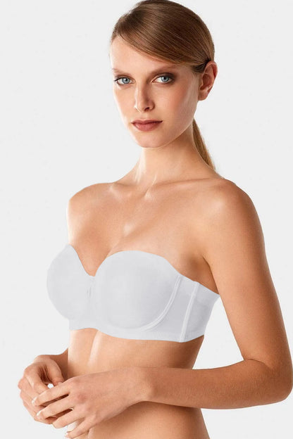 Yeni İnci Kadın Toparlayıcı Straplez Sütyen